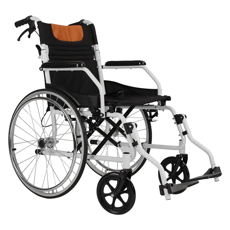Funksjonshemmede mobilitet eldre sammenleggbar rullestol